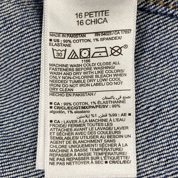 Old Navy Custom Upcycled Loose Hi-Rise Utility Pockets Straight Jean | Size:16P - Picture 13 of 16